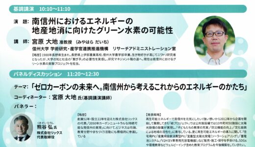 ゼロカーボンミーティングin南信州