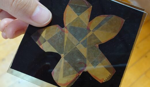 偏光板のステンドグラスを作ろう